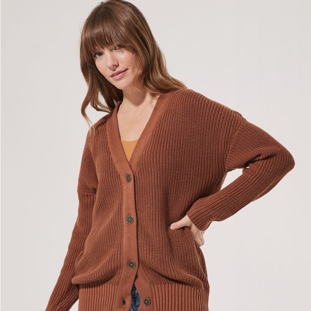 Pact Organic Fisherman Button Cardigan